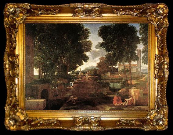 framed  POUSSIN, Nicolas A Roman Road af, ta009-2